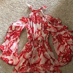 Revolve house of Harlow halter mini dress